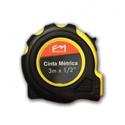 CINTA METRICA 3MX1/2 ESTUCHE GOMA FERMETAL CIN-03