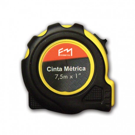 CINTA METRICA 7.5MX1 ESTUCHE GOMA FERMETAL CIN-09