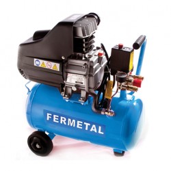 COMPRESOR DE AIRE 24 LITROS 2 HP FERMETAL COM-02