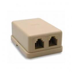 CAJA PARA TELEFONO BEIGE 2 TOMAS FERMETAL CAJ-03