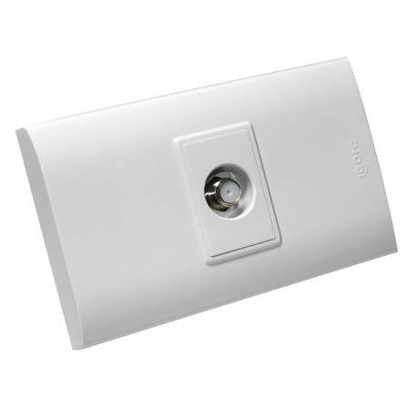 TOMA PARA TV BLANCO B302-W IGOTO
