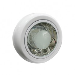 LAMPARA 9" BLANCA DE METAL DE 2 BOMBILLOS E-27 FERMETAL LAM-99