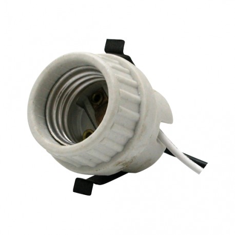SOCATE DE PORCELANA PRESION CON CABLE E27 FERMETAL  SOC-10