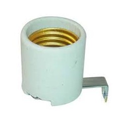 SOCATE DE PORCELANA C/P METAL  E-27  M519B DB SO0206