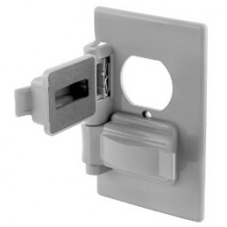 TAPA INTERPERIE DOBLE ALUMINIO GRIS FERMETAL TAP-17