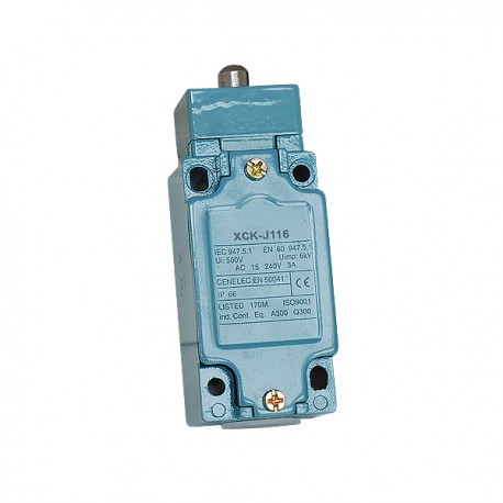 INTERRUPTOR CON PULSADOR DE ACERO XCK-J1161 DB IN2005