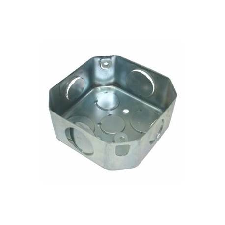 CAJETIN METALICO OCTAG. 4X1/2" PMT