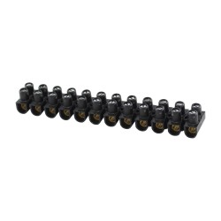 Regleta negra, polipropileno, 25A, 6 mm2 BTICINO 034213
