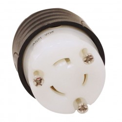 Toma seguro de media vuelta, extensión, 20A, 2P+T, 125V BTICINO L520-C