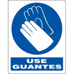 SEÃAL USAR GUANTES OB-09