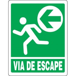 SEÑAL DE VIA ESCAPE IZQUIERDA EM-02