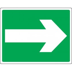 SEÑAL FLECHA INDICADORA VIA DE ESCAPE EM-21