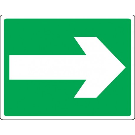 SEÑAL FLECHA INDICADORA VIA DE ESCAPE EM-21