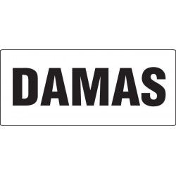SEÑAL PEQUEÑA SANITARIO DAMAS IN-18