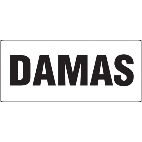 SEÑAL PEQUEÑA SANITARIO DAMAS IN-18