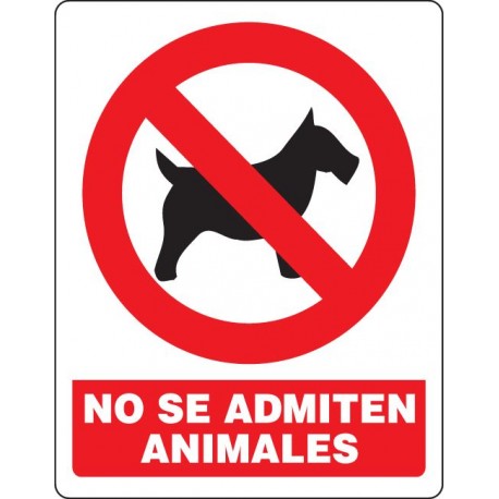 SEÑAL DE NO SE ADMITEN ANIMALES PR-05
