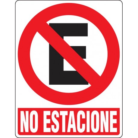 SEÑAL DE NO ESTACIONE PR-02