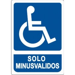 SEÑAL SOLO MINUSVALIDOS OB-27