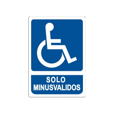 SEÑAL SOLO MINUSVALIDOS OB-27