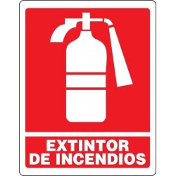 SEÑAL DE EXTINTOR INCENDIO FU-01  GRANDE