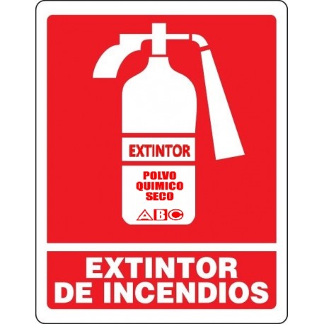 SEÑAL EXTINTOR DE INCENDIOS ABC FU-18