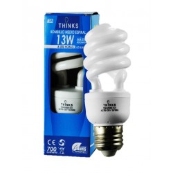 BOMBILLO ESPIRAL 13W T3 E27 110V MARCA THINKS BFE-T3-13W
