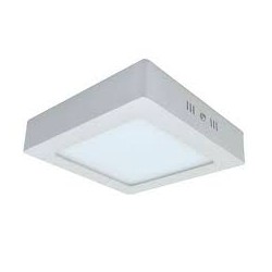 LUMINARIA LED PANEL 12W CUAD. 6" SUP 127-277V LED0602 JIFU LIGHTING