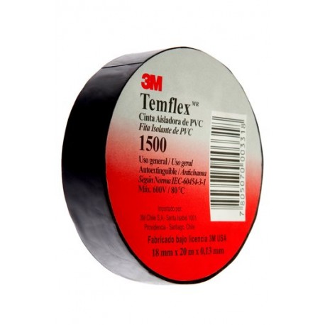 CINTAS AISLANTES - 1500 Uso General, 18mm x 20m 3M
