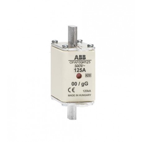 FUSIBLE NH1 125 AMP 500V ABB 0FAF00H125