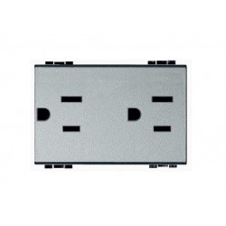 TOMA DOBLE 2P+T 3MOD LIGHT TECH NT4188S BTICINO