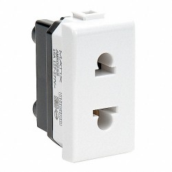 Toma euroamericana 2P 1 modulo MATIX BTICINO AM5025S