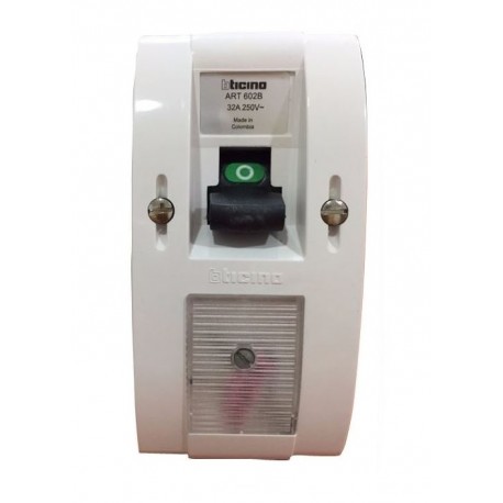 Interruptor Bipolar Blanco (32 Amp) BTICINO 602B