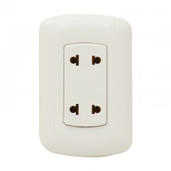 TOMA CORRIENTE DOBLE 2P UNIVERSAL DOMINO AVANT BTICINO P1208