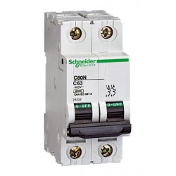 24337 INTERRUPTOR TERMOMAGNETICO MULTI 9 C60N 2P 16A SCHNEIDER 24337