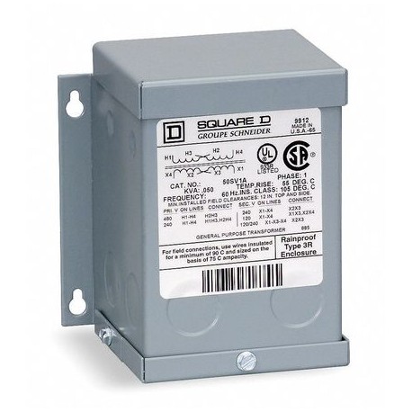 TRANSFORMADOR 6 KVA 480-208/120V 3F  6T2F SCHNEIDER