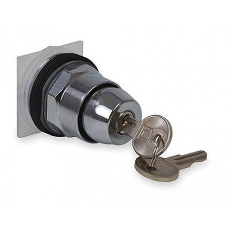 9001KS11K1H13 (XB2MG11) SELECTOR NO LUMINOSOS 30MM CON LLAVE 2 POSIC FIJAS NEGRO SCHNEIDER