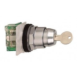 9001KS11K3H13 (XB2MG21) SELECTOR NO LUMINOSOS 30MM  LLAVE 2 POSIC FIJAS ESTR 2 LADOS NEG SCHNEIDER