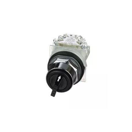 9001KS43BH13 (XB2MD31) SELECTOR NO LUMINOSOS 30MM MANETA CORTA,  POSIC FIJAS NEGRO SCHNEIDER