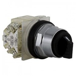 9001KS43BH2 (XB2MD32) SELECTOR NO LUMINOSOS 30MM MANETA CORTA, 3 POSIC FIJAS SCHNEIDER