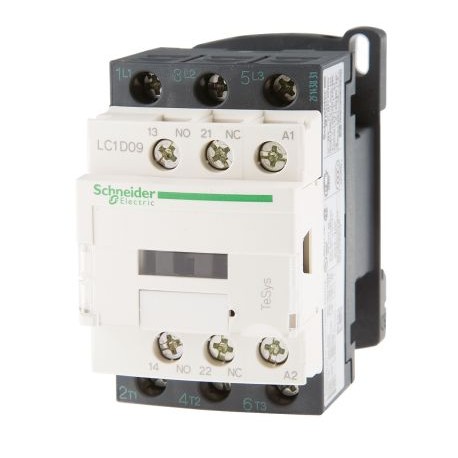 LC1D09B7 CONTACTOR 3P 9A NC+NA 24VAC SCHNEIDER LC1D09B7