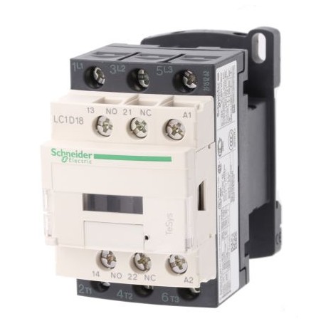 LC1D18R7 CONTACTOR 3P 18A NC+NA 440VAC SCHNEIDER LC1D18R7