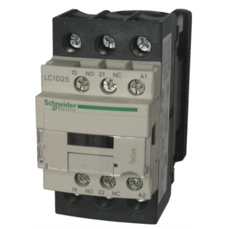 LC1D25F7 CONTACTOR 3P 25A NC+NA 110VAC SCHNEIDER LC1D25F7