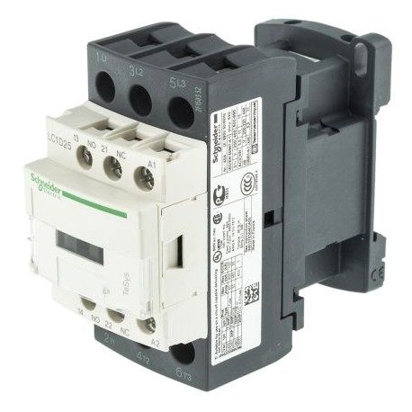 LC1D25M7 CONTACTOR 3P 25A NC+NA 220VAC SCHNEIDER LC1D25M7