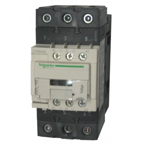 LC1D40AR7 CONTACTOR 3P 40A NC+NA 440VAC SCHNEIDER LC1D40R7 LC1D40AR7