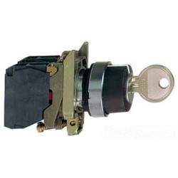 XB4BG33 SELECTOR NO LUMINOSO 22MM CON LLAVE 3 POSIC  SCHNEIDER XB4BG33