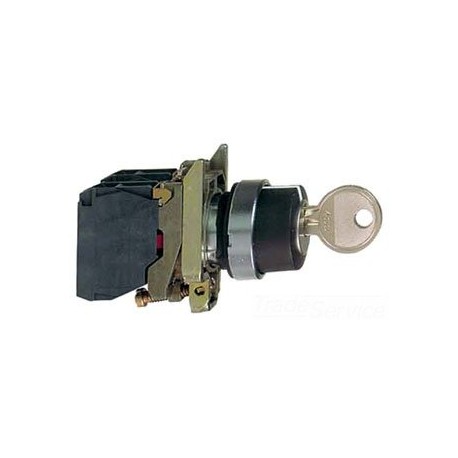 XB4BG33 SELECTOR NO LUMINOSO 22MM CON LLAVE 3 POSIC  SCHNEIDER XB4BG33