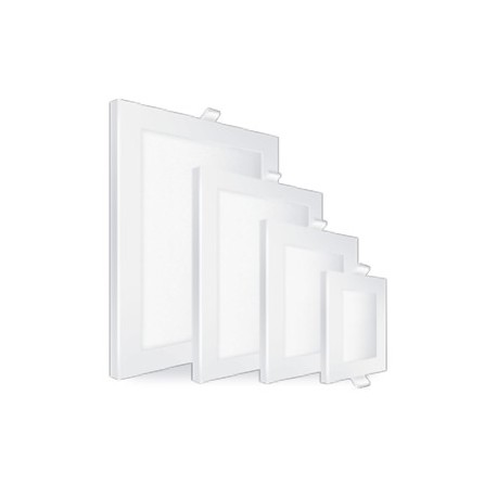 LUMINARIA LED PANEL 3W CUAD. P/EMB 6500K 85-265V DB LED2011