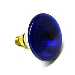 BOMBILLO PAR 38 85W  AZUL, 120V  E26, GE 100PAR/AZ/85WM-PAR38 13465
