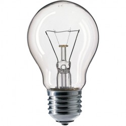 Bombillo Claro,100W,A19, 220V,  E27, GE 100W/A19/220V/CL/INC 179324