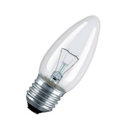 BOMBILLO VELA 60W 120V E27 CRISTAL 2PZAS GE 22757